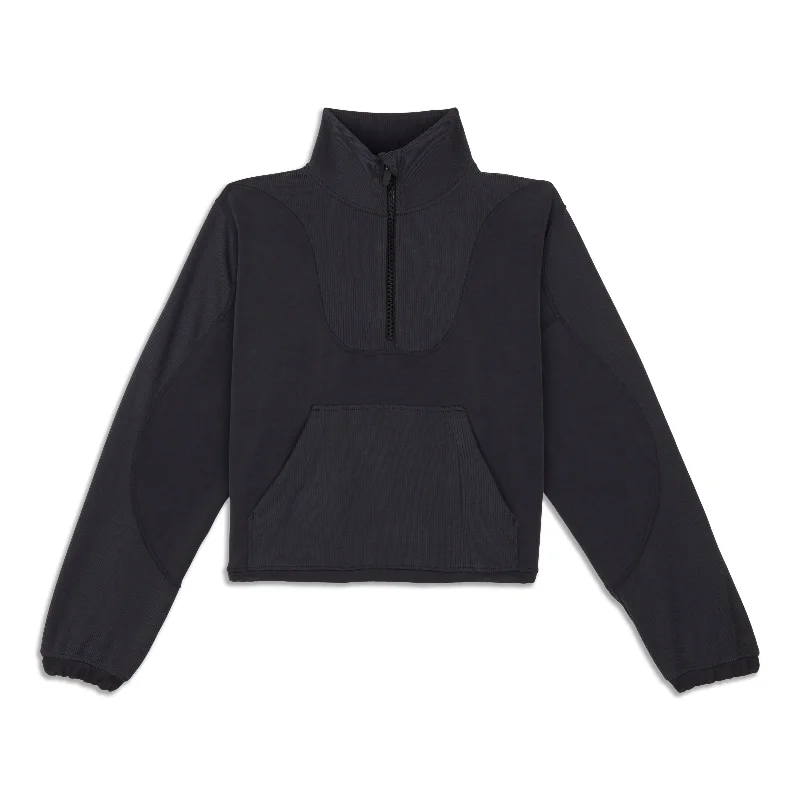 Massive Deals Brushed Softstreme Ribbed Half Zip - Resale