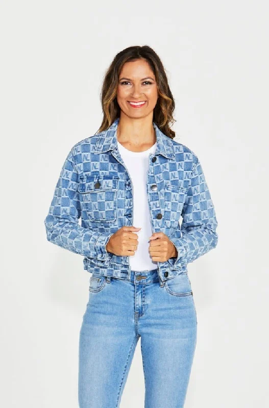 Price Drop sleek and warm coatNew London  - Tyne Denim in Logo