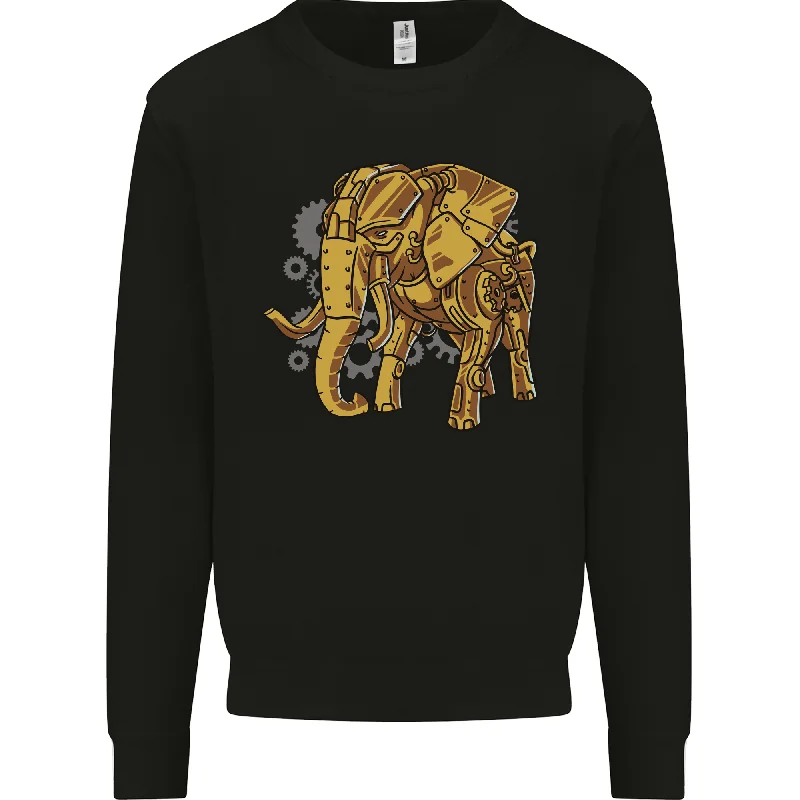 trendy fitness sweatshirtA Steampunk Elephant Mens Sweatshirt Jumper