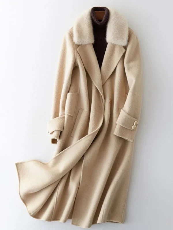 Sale Event wool-blend coatLong Woolen Warm Coat