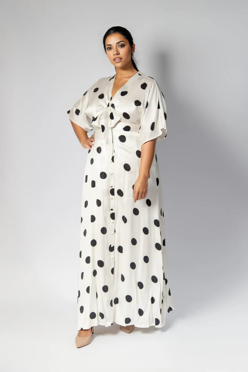 boho dressAngelika Silk Spot Dress