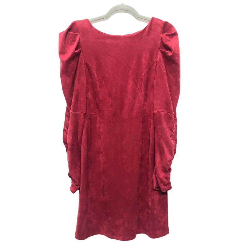 Clearance Sale party-ready dressDress Casual Short By Sugar Lips In Red, Size:M
