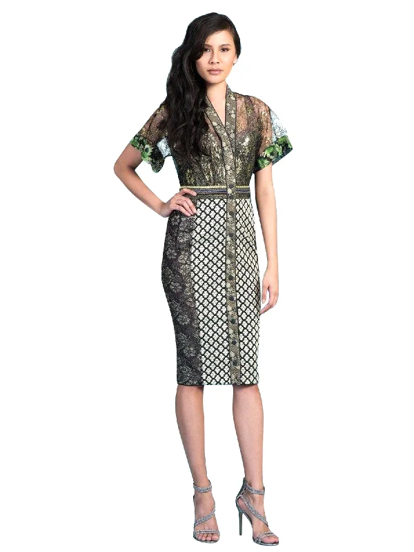 high-waisted dressByron Lars Valley Cocktail Sheath