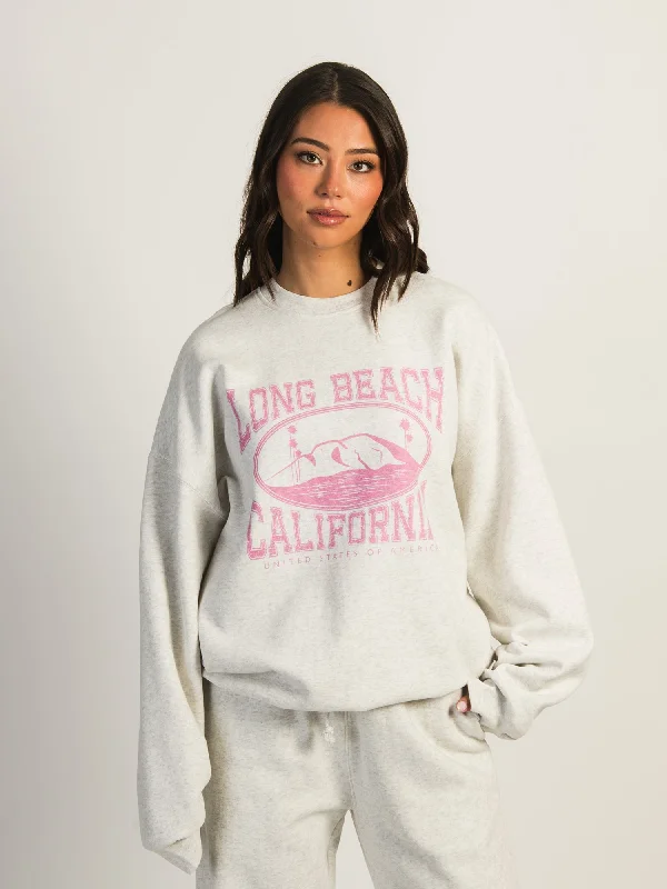 Bonus Savings HARLOW MICHELLE PRINT CREWNECK - LONG BEACH