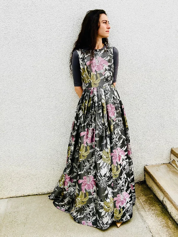 summer floral dressAdrianna Papell Floral Fantasy Gown