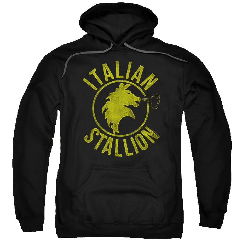 Flash Deals warm hooded jacketRocky Italian Stallion Horse - Pullover Hoodie