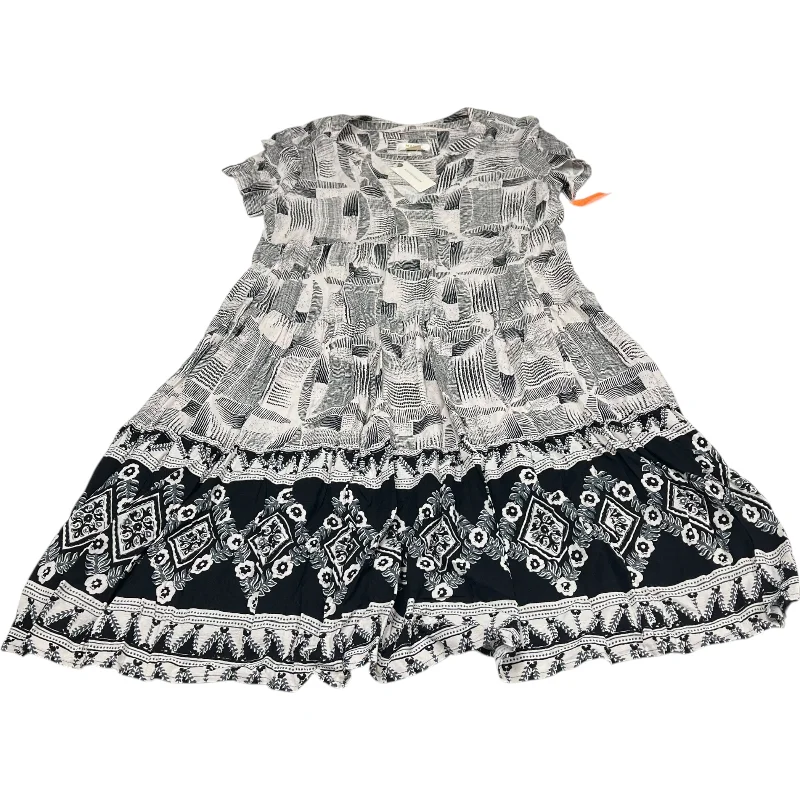 Today’s Deal puff sleeve dressDress Casual Short By Maeve In Black & White, Size: Xs Today’s Deal puff sleeve dressDress Casual Short By Maeve In Black & White, Size: Xs