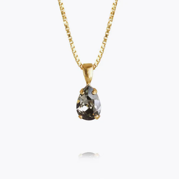 casual day dressCaroline Svedbom Petite Drop Necklace Black Diamond