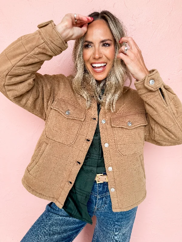Today’s Deal sporty jacketSet Me Free Quilted Shirt Jacket