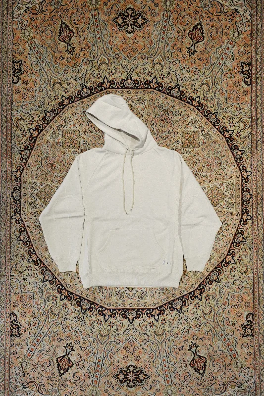 SUGARHILL RAW EDGE HOODIE (HEATHER WHITE)