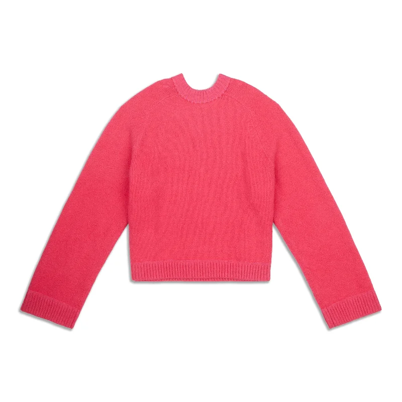 Best Bargains Brushed Cotton Merino Blend Crewneck - Resale