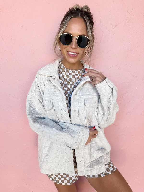 Flash Deals chic coatAfternoon Escape Quilted Jacket