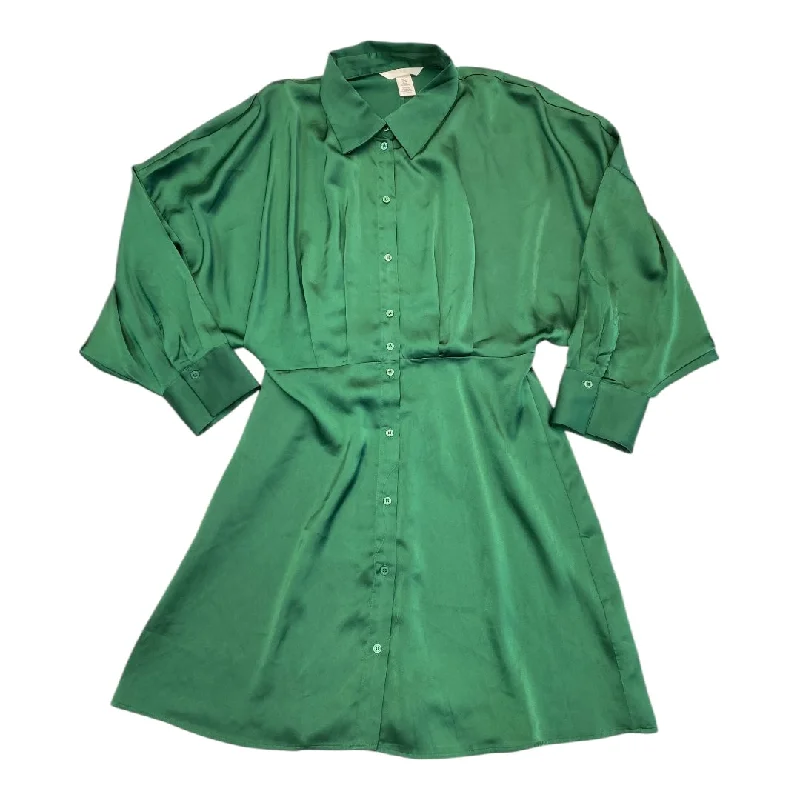 Bargain Bin stylish dressDress Casual Short By H&m In Green, Size: M