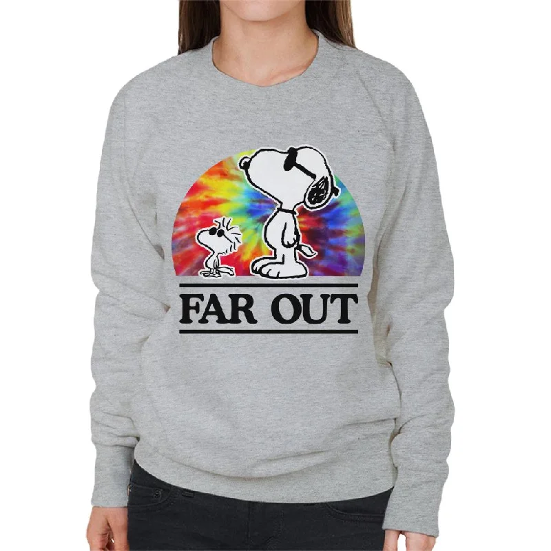 Time-Limited Offer comfortable athletic sweatshirtPeanuts Far Out Snoopy & Woodstock Women's Sweatshirt