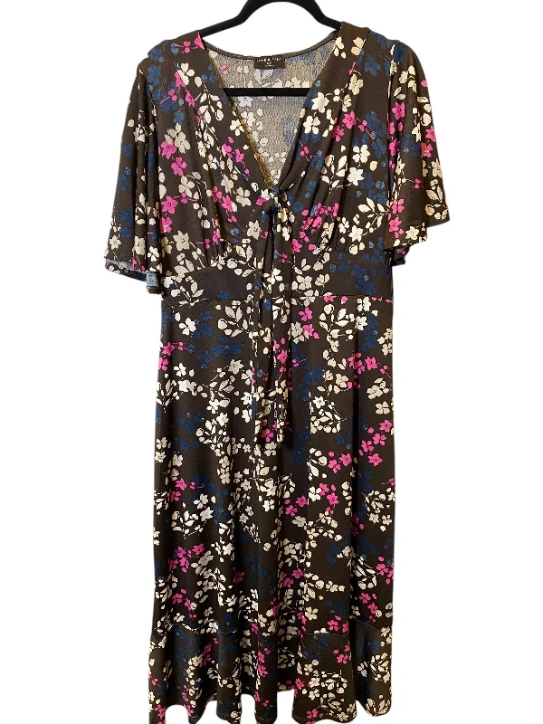 Savings Event boho-chic dressDress Casual Midi By Lane Bryant In Floral Print, Size: Xl Savings Event boho-chic dressDress Casual Midi By Lane Bryant In Floral Print, Size: Xl