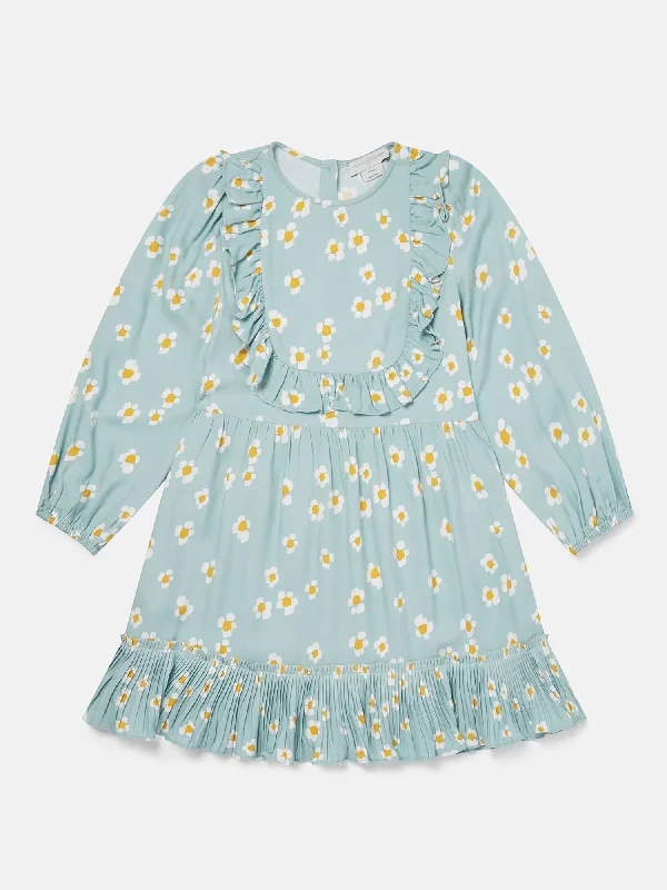 spaghetti strap dressStella McCartney Daisy Print Frill Twill Dress