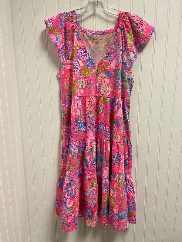 casual knit dressDress Designer By Lilly Pulitzer In Pink, Size: S