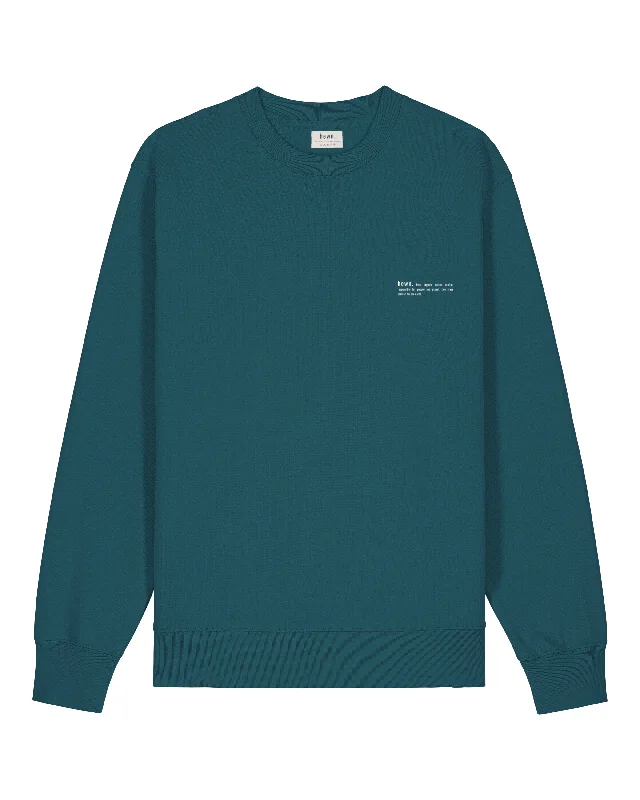 Price Meltdown Womens Organic Midweight Sweatshirt in Ocean Blue