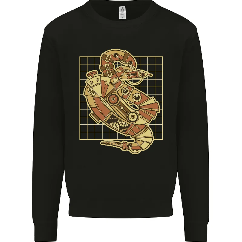 trendy sports sweatshirtA Steampunk Snake Reptiles Mens Sweatshirt Jumper