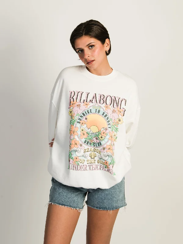 Price Reduction BILLABONG RIDE IN OVERSIZED CREWNECK