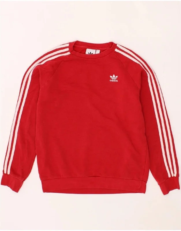Special Buy ADIDAS Mens Sweatshirt Jumper Small Red Cotton
