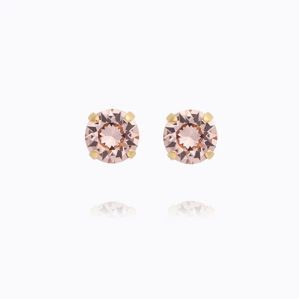 floral wrap dressCaroline Svedbom Classic Stud Earrings - Gold Vintage Rose