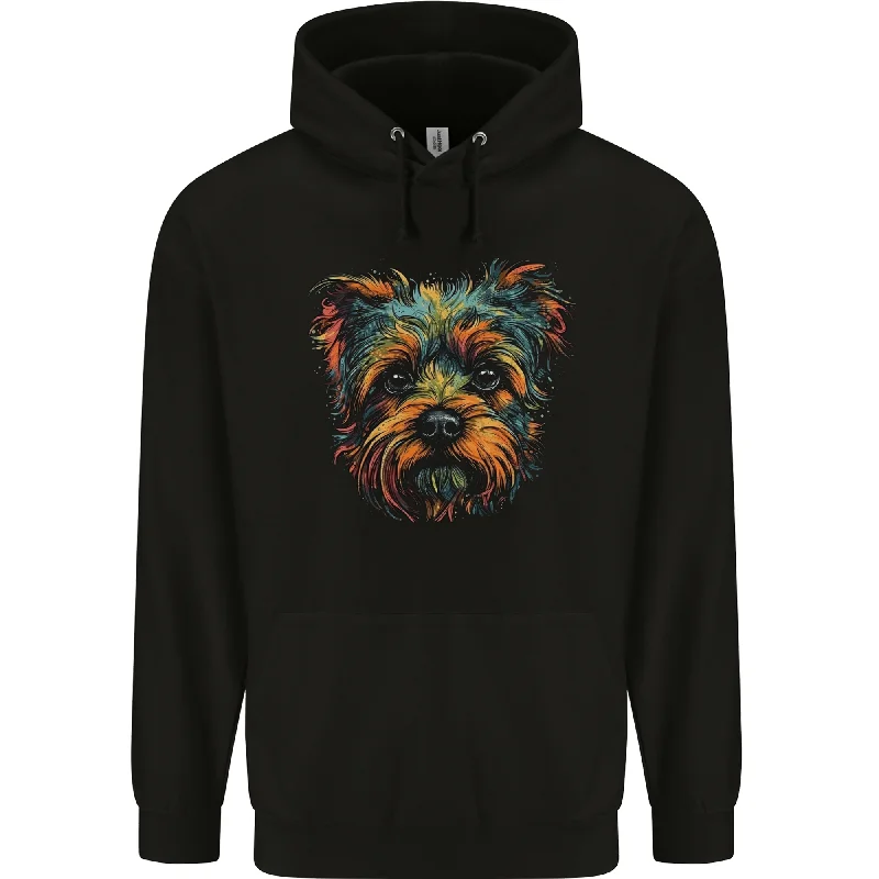 urban street hoodieA Cute Yorkshire Terrier Dog Mens 80% Cotton Hoodie