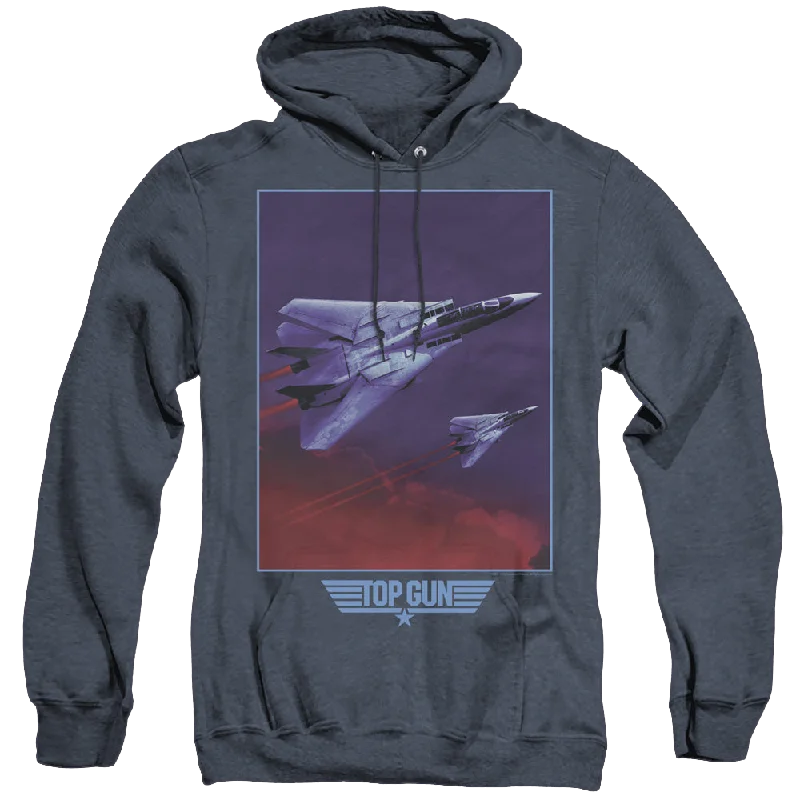 graphic hoodie with printTop Gun Clouds - Heather Pullover Hoodie