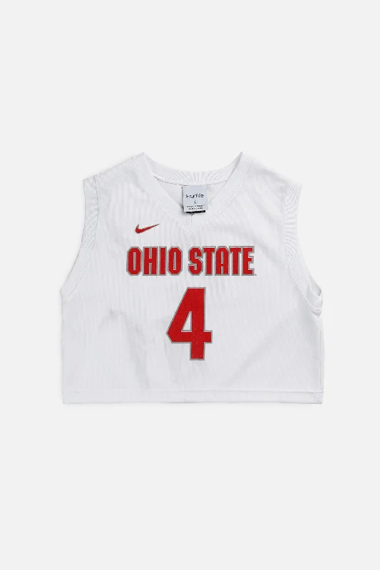 Buy Now fitness hoodie for trainingRework Crop Ohio State NCAA Basketball Jersey - XS