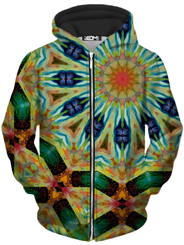 cozy hooded jacketPeacock Spin Unisex Zip-Up Hoodie