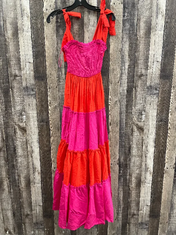 comfy dressDress Casual Maxi By Cme In Pink & Red, Size: S