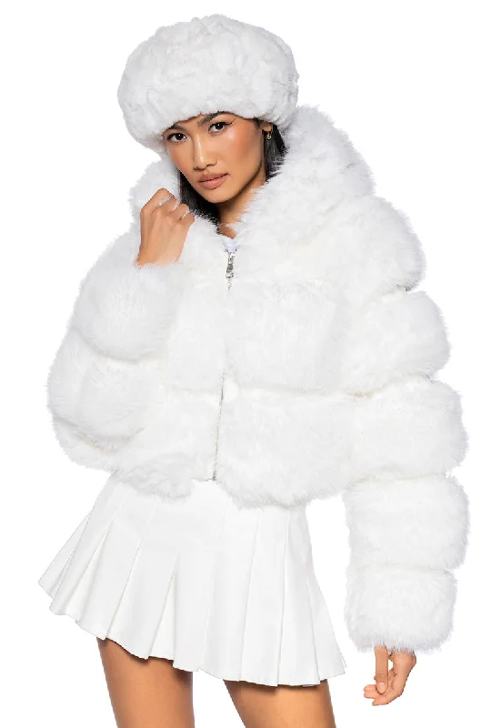 Today Only long coatMUFFIN SOFT AND LUXE CROP FUR JACKET
