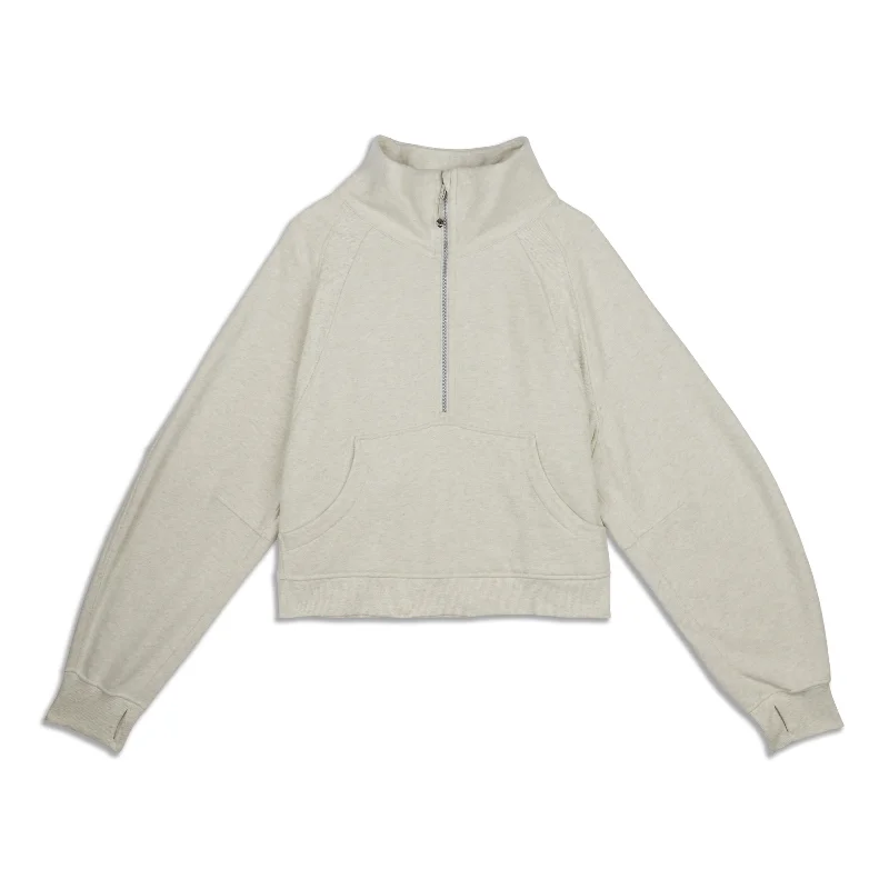Get It Before It’s Gone Scuba Oversized Funnel-Neck Half Zip - Resale