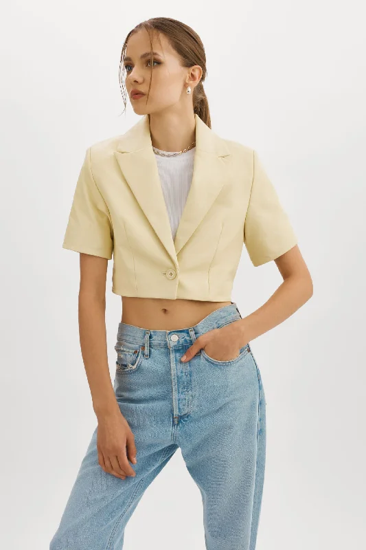 stylish blazer coatCALATEA | Short Sleeve Blazer