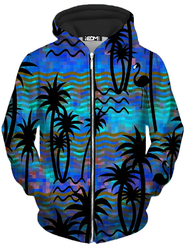 stylish hoodie for womenTropical Dreams Unisex Zip-Up Hoodie