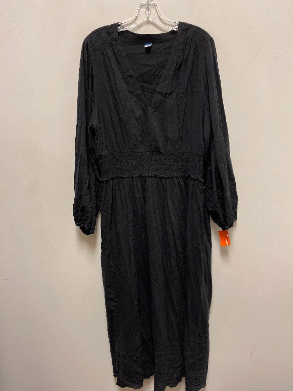 Savings Galore off-shoulder dressDress Casual Maxi By Old Navy In Black, Size: 2x