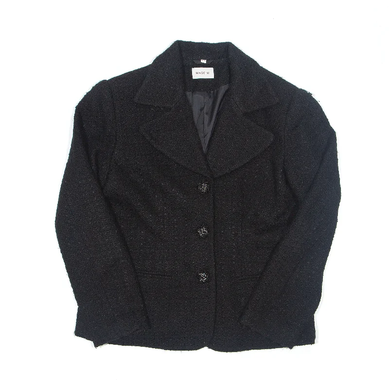 Weekend Flash Sale sporty jacketBIAGGINI Blazer Jacket Black Womens M