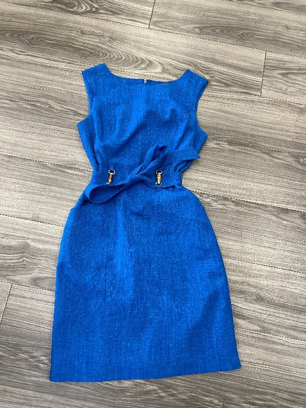Deal Dash cocktail party dressDress Work By Ellen Tracy In Blue, Size: 4