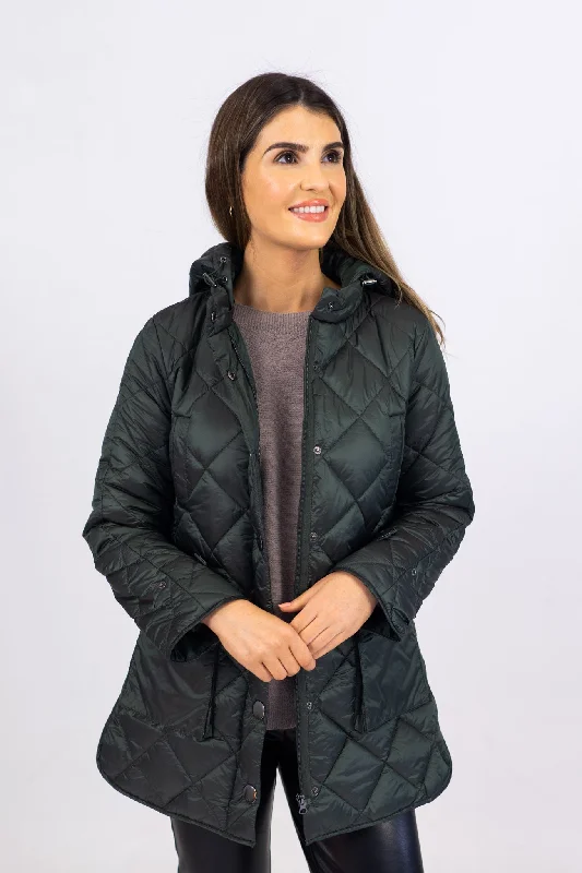 relaxed fit dressMd'M Dark Ceder Quilted Parka