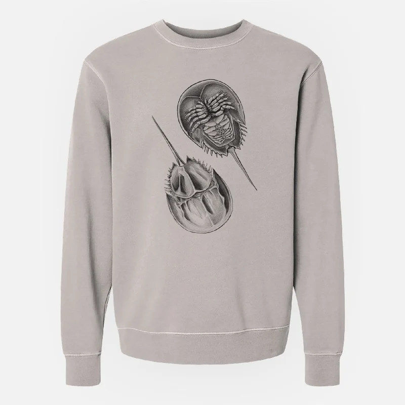 Price Rollback sporty casual hoodieAtlantic Horseshoe Crab - Limulus polyphemus - Unisex Pigment Dyed Crew Sweatshirt