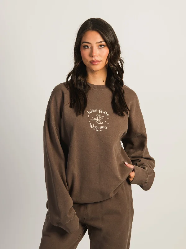 Amazing Deals HARLOW MICHELLE PRINT CREWNECK - MUSHROOM