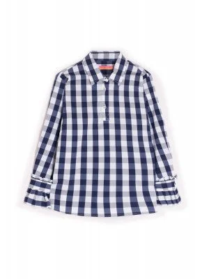 boho dressVilagallo Navy Vichy Alma Shirt