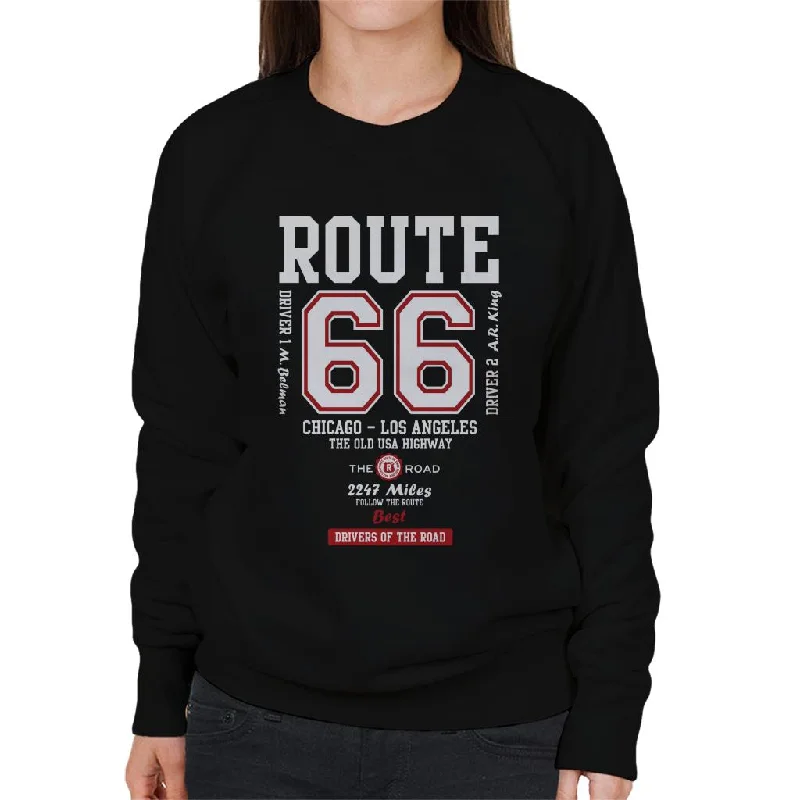 fitted workout hoodieRoute 66 The Old USA Highway Women's Sweatshirt