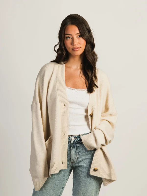 Today’s Deal HARLOW HEATHER CARDIGAN - OATMEAL