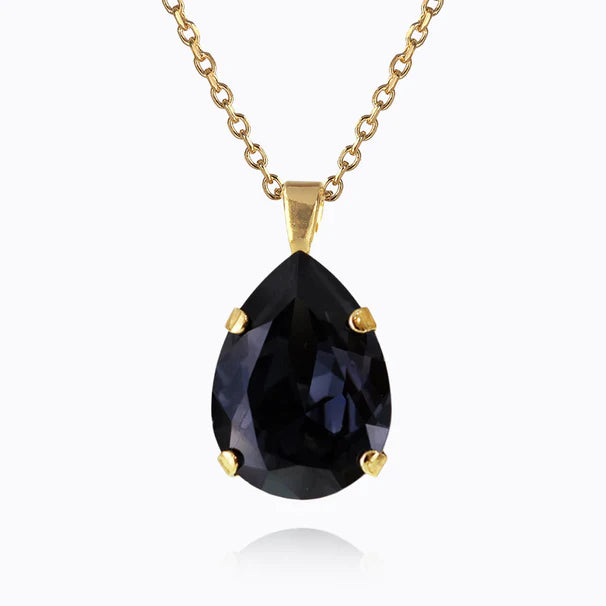 relaxed fit dressCaroline Svedbom Classic Gold Drop Necklace - Graphite