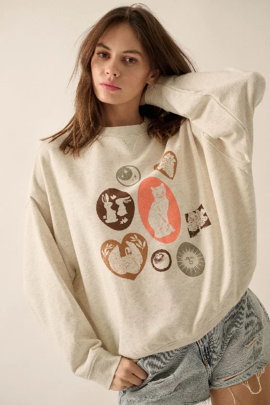 high-performance athletic hoodieFavorite Things Vintage-Print Graphic Sweatshirt