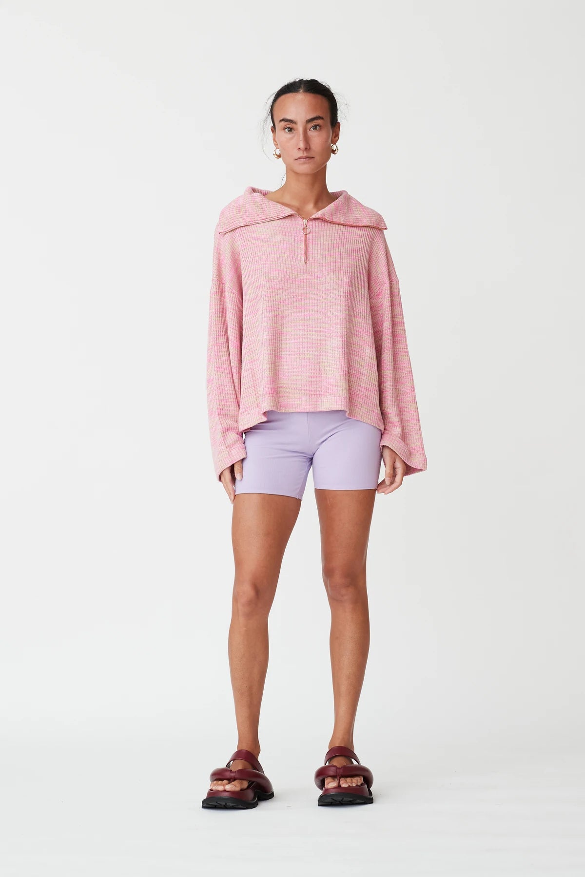 Year-End Clearance high-quality coatFERRA KNIT - PINK