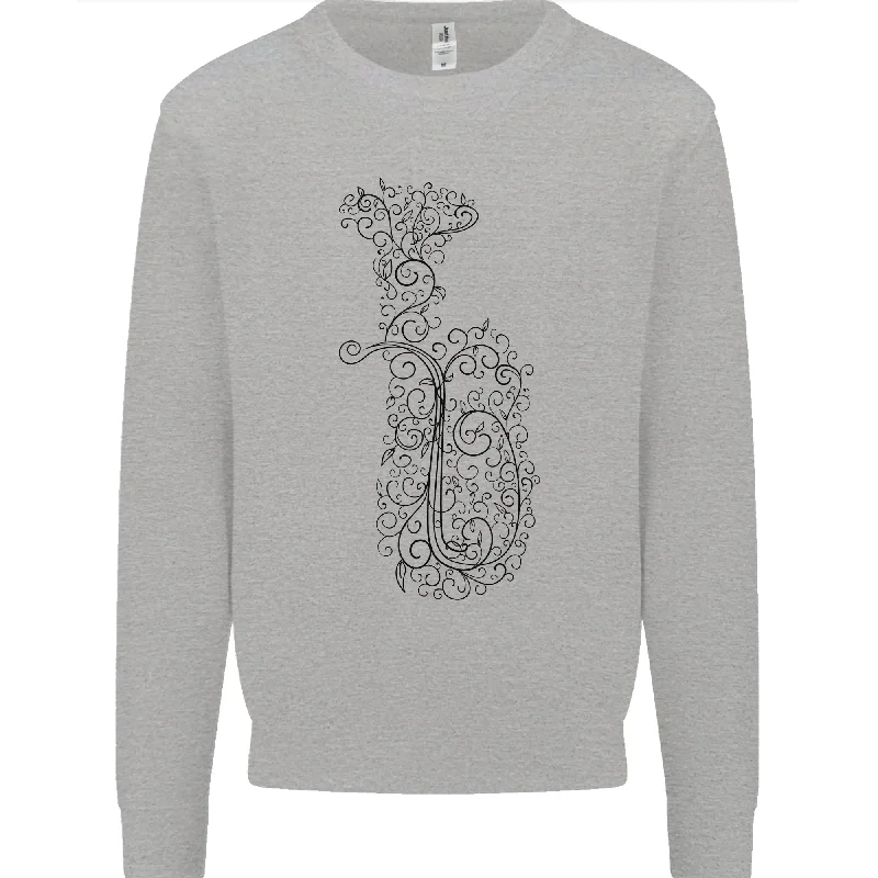 Bonus Savings athletic streetwear sweatshirtA Tuba Musical Instruments Brass Band Mens Sweatshirt Jumper