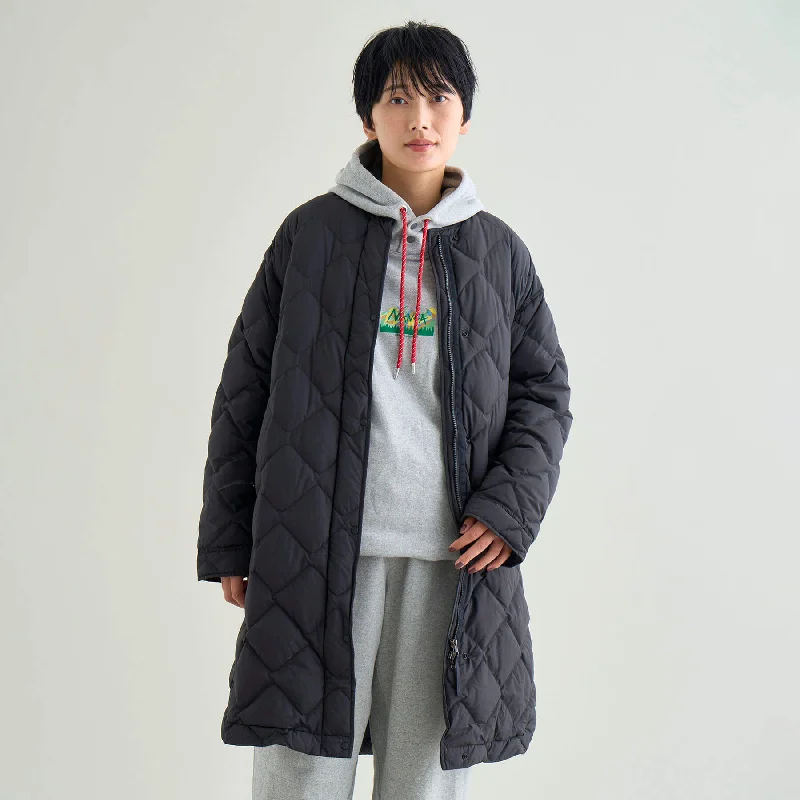 sporty outerwearRIB COLLAR QUILTED DOWN COAT W(WOMEN)