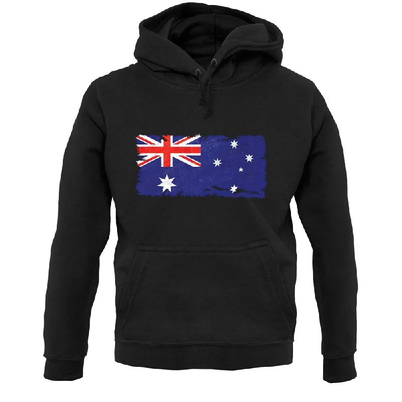 lightweight hooded sweatshirtAustralia Grunge Style Flag Unisex Hoodie